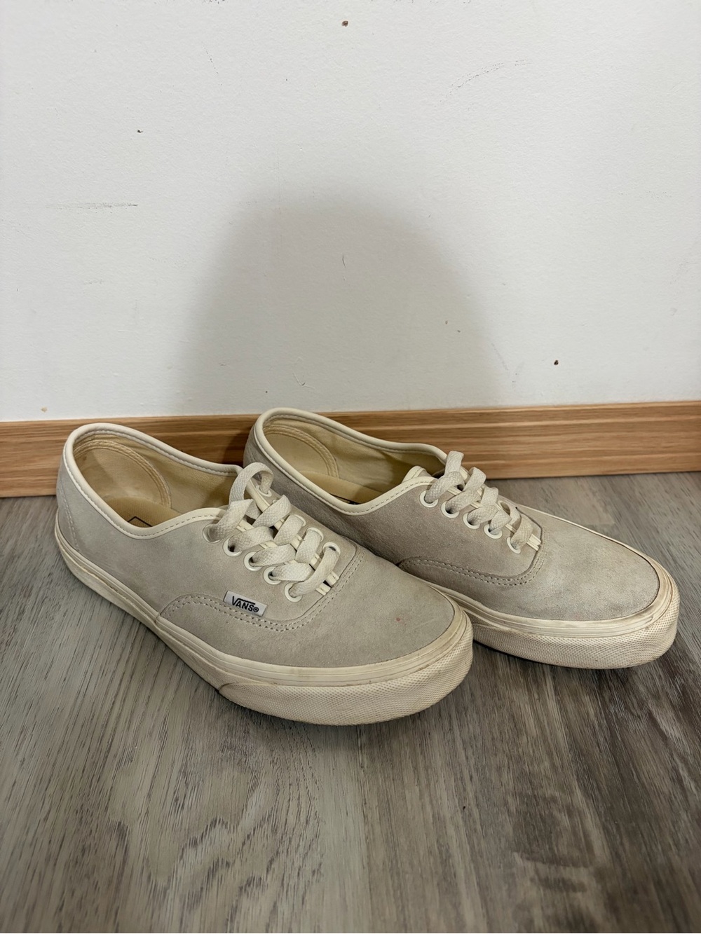 Vans Beige Low-Top Canvas Sneakers